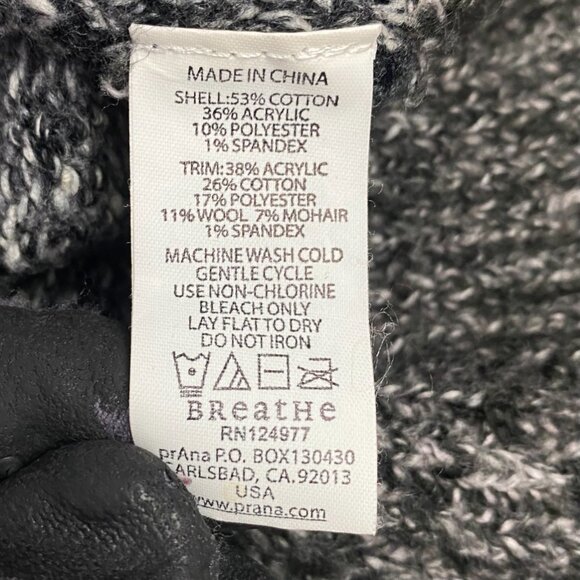 Prana Danika Duster Cardigan Sweater Women's Medium Long Gray - Picture 6 of 11